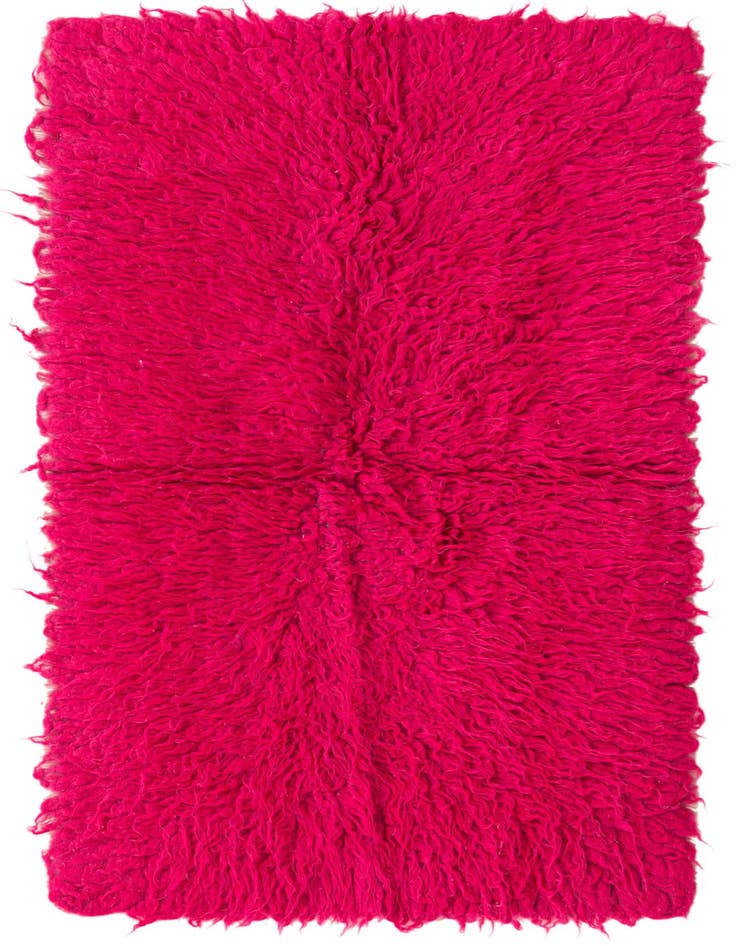 Detail image of 2' 3 x 4' 5 Hand Knotted Moroccan Wool Runner Rug