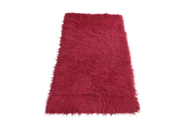 Detail image of 2' 3 x 4' 4 Hand Knotted Moroccan Wool Runner Rug