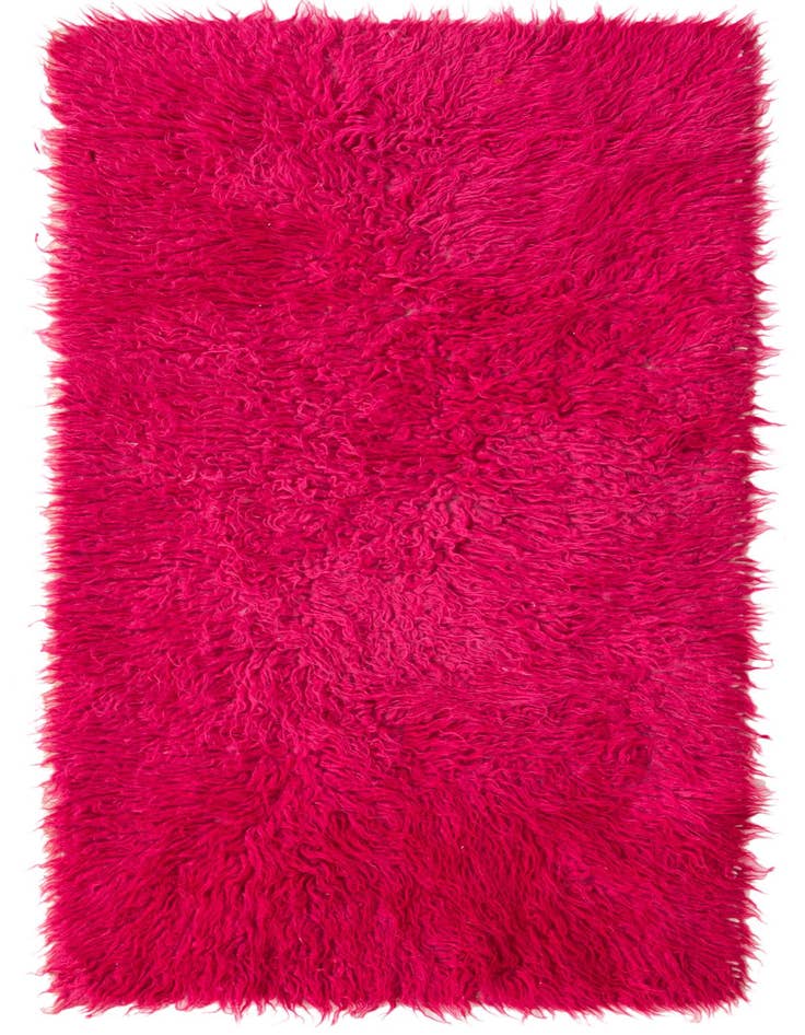 Detail image of 2' 3 x 4' 4 Hand Knotted Moroccan Wool Runner Rug