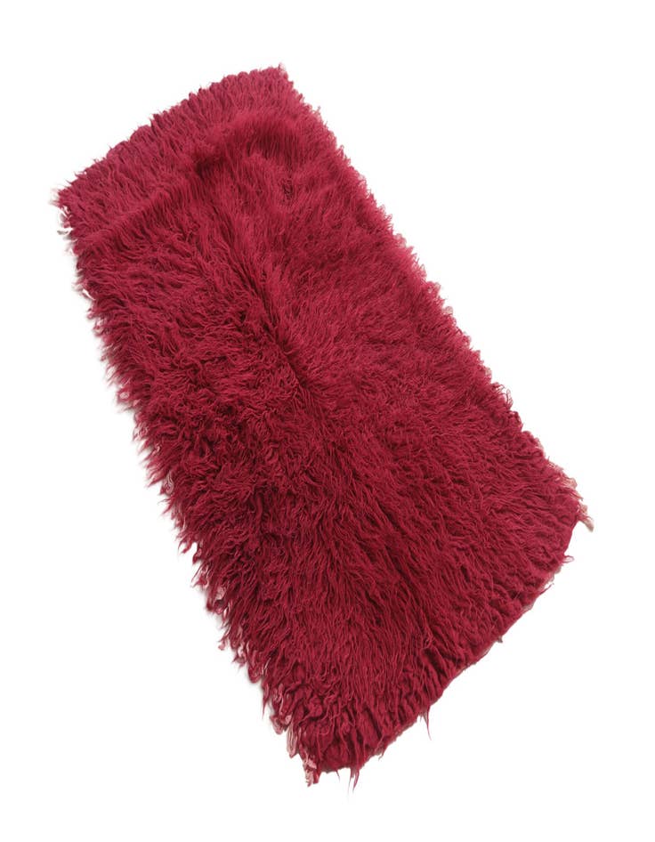 Detail image of 2' 6 x 4' 8  Hand Knotted Moroccan Wool Runner Rug