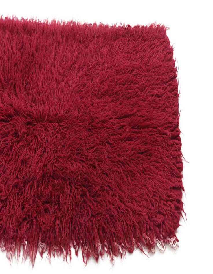 Detail image of 2' 6 x 4' 8  Hand Knotted Moroccan Wool Runner Rug