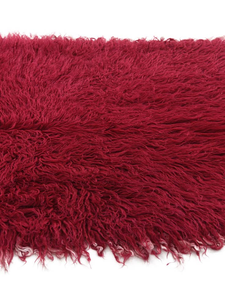 Detail image of 2' 6 x 4' 8  Hand Knotted Moroccan Wool Runner Rug