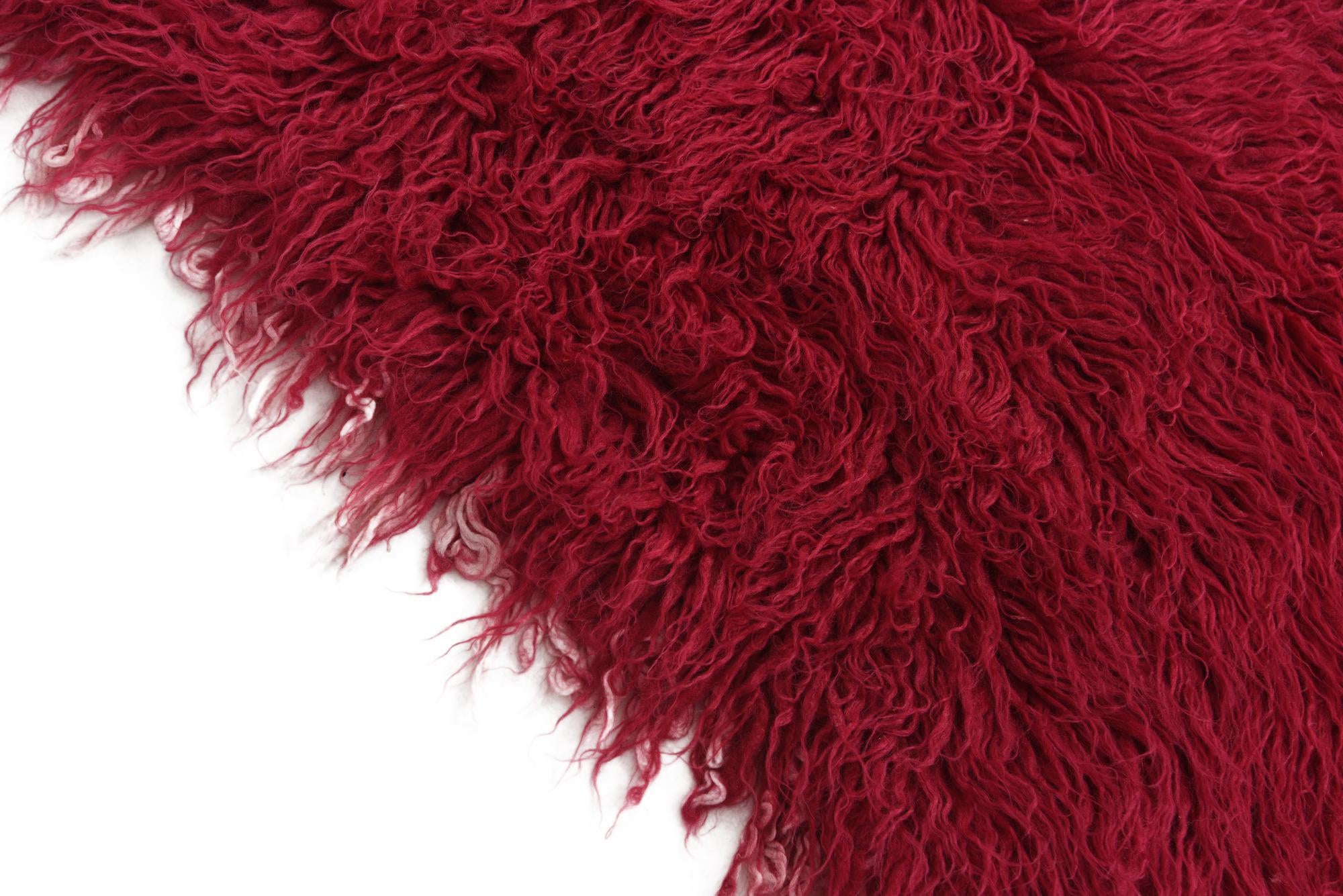 2' 6 x 4' 8 Hand Knotted Moroccan Wool Runner Rug