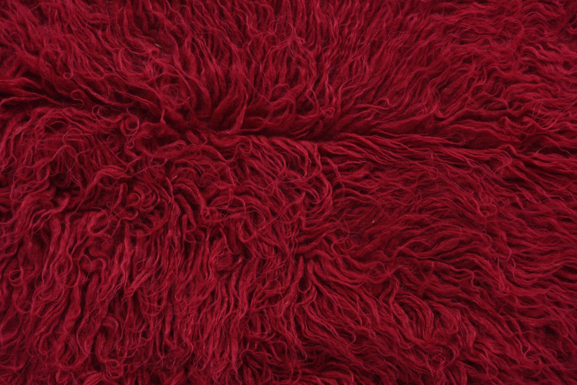2' 6 x 4' 8 Hand Knotted Moroccan Wool Runner Rug