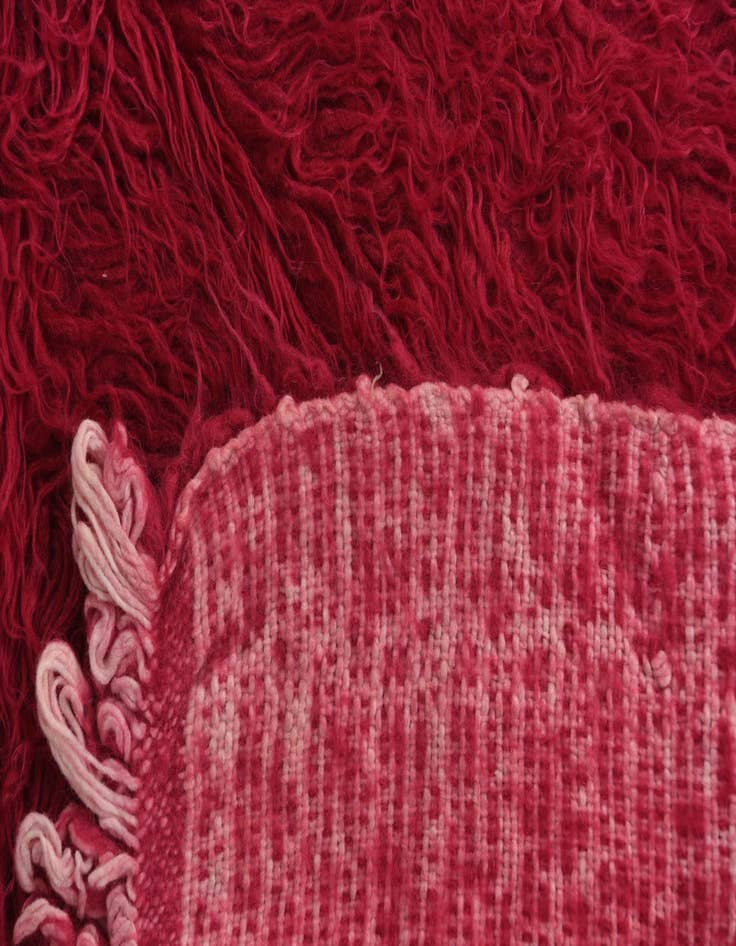 Detail image of 2' 6 x 4' 8  Hand Knotted Moroccan Wool Runner Rug