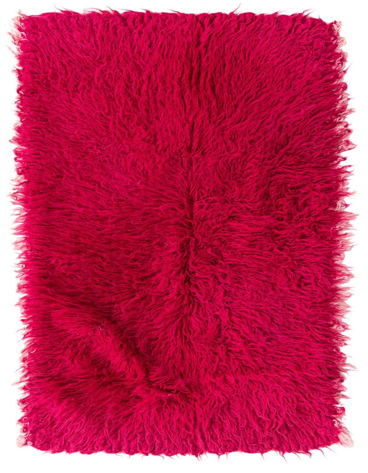Detail image of 2' 6 x 4' 8 Hand Knotted Moroccan Wool Runner Rug
