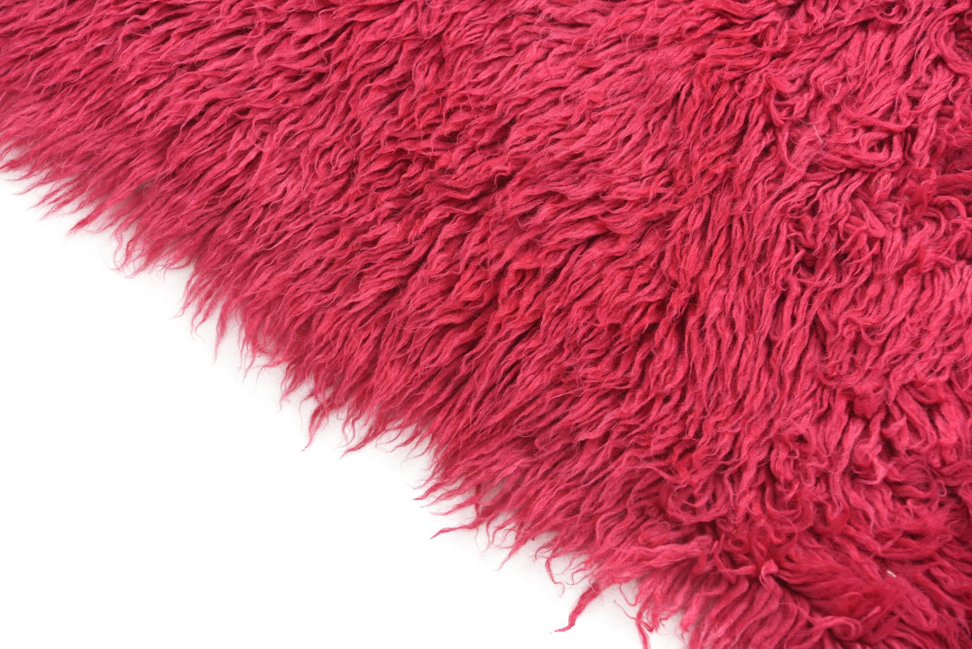 2' 5 x 4' 10 Hand Knotted Moroccan Wool Runner Rug