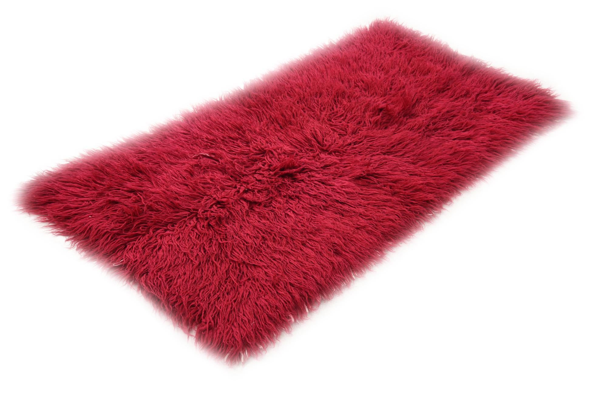 2' 4 x 4' 9 Hand Knotted Moroccan Wool Runner Rug