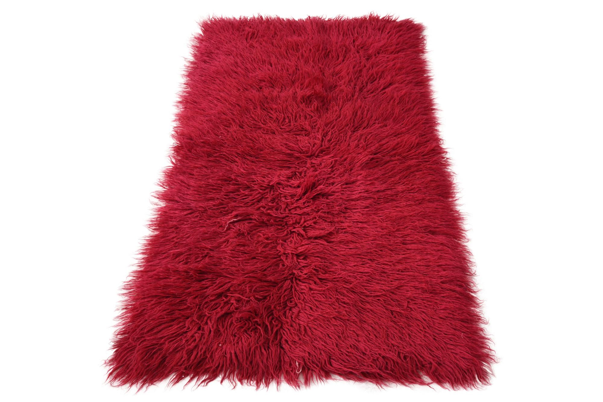 2' 4 x 4' 9 Hand Knotted Moroccan Wool Runner Rug