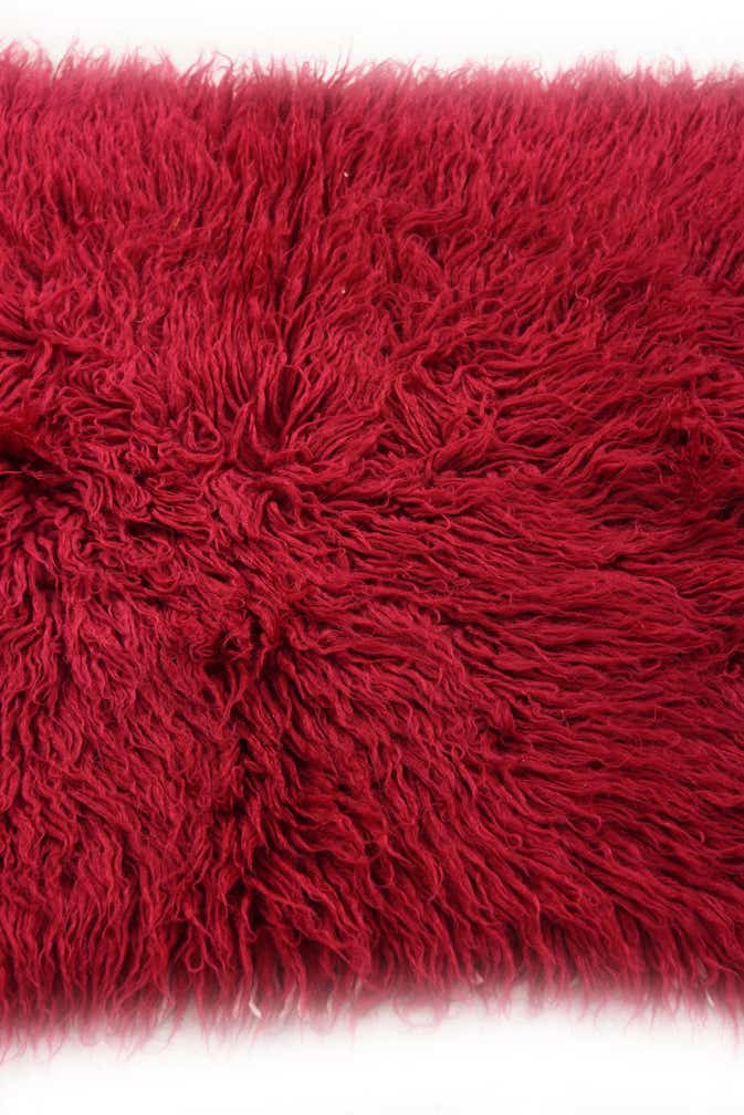 2' 4 x 4' 9 Hand Knotted Moroccan Wool Runner Rug