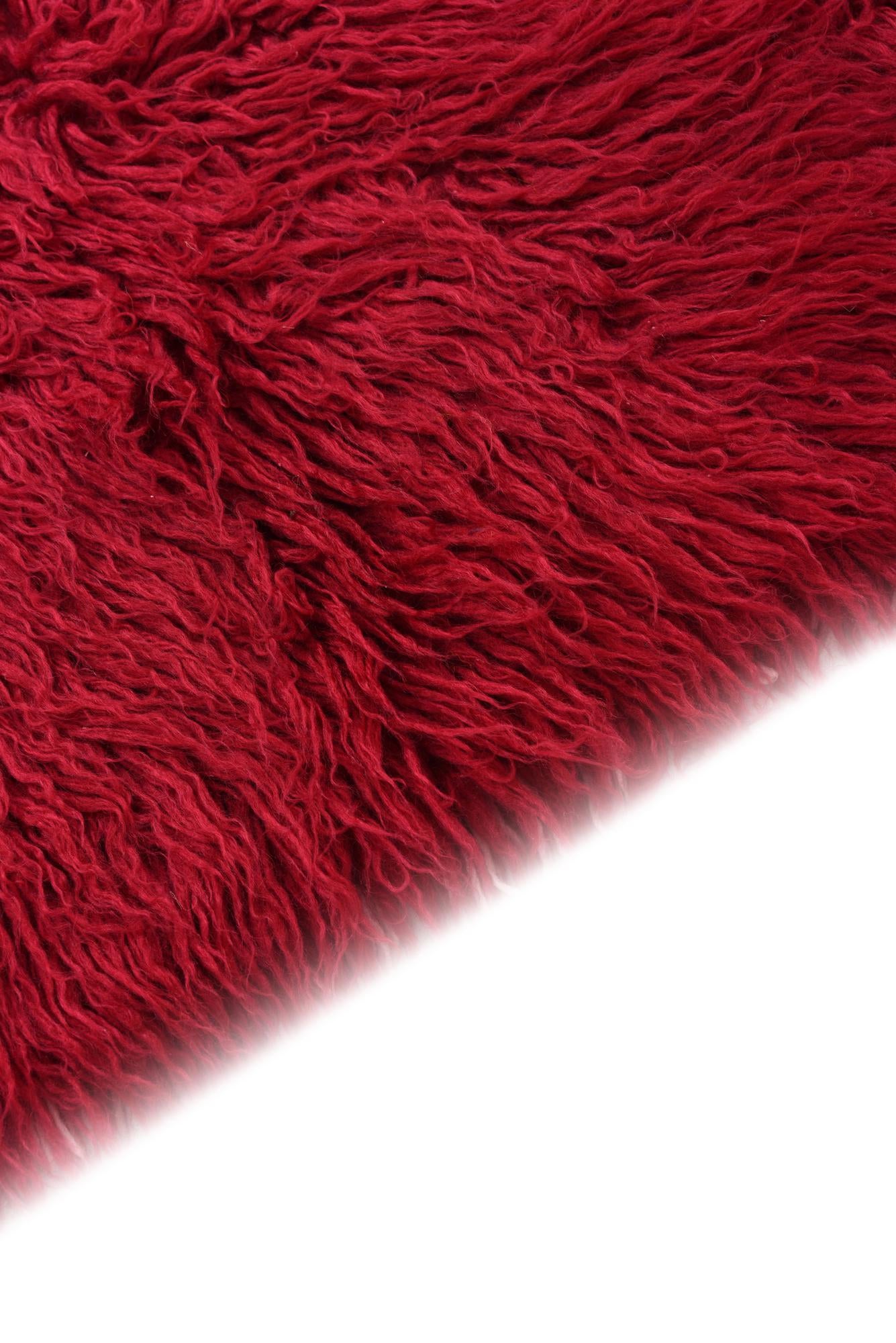 2' 4 x 4' 9 Hand Knotted Moroccan Wool Runner Rug