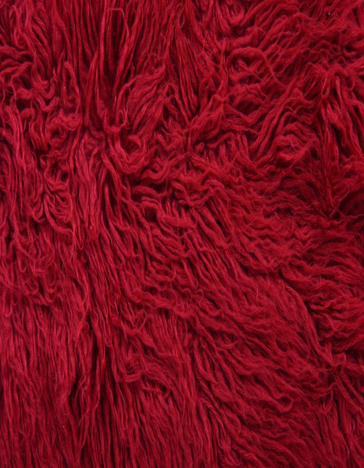 Detail image of 2' 4 x 4' 9  Hand Knotted Moroccan Wool Runner Rug