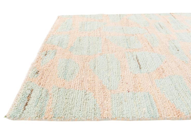 Detail image of 2' 6 x 9' 10 Hand Knotted Moroccan Wool Runner Rug