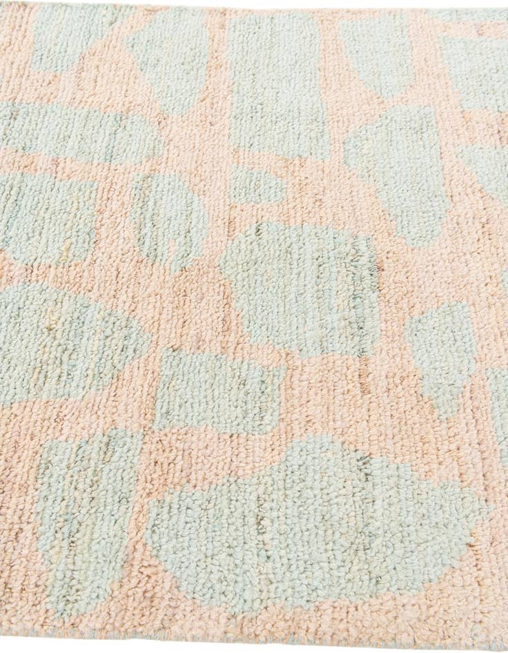 Detail image of 2' 6 x 9' 10  Hand Knotted Moroccan Wool Runner Rug