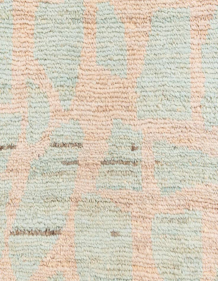 Detail image of 2' 6 x 9' 10  Hand Knotted Moroccan Wool Runner Rug