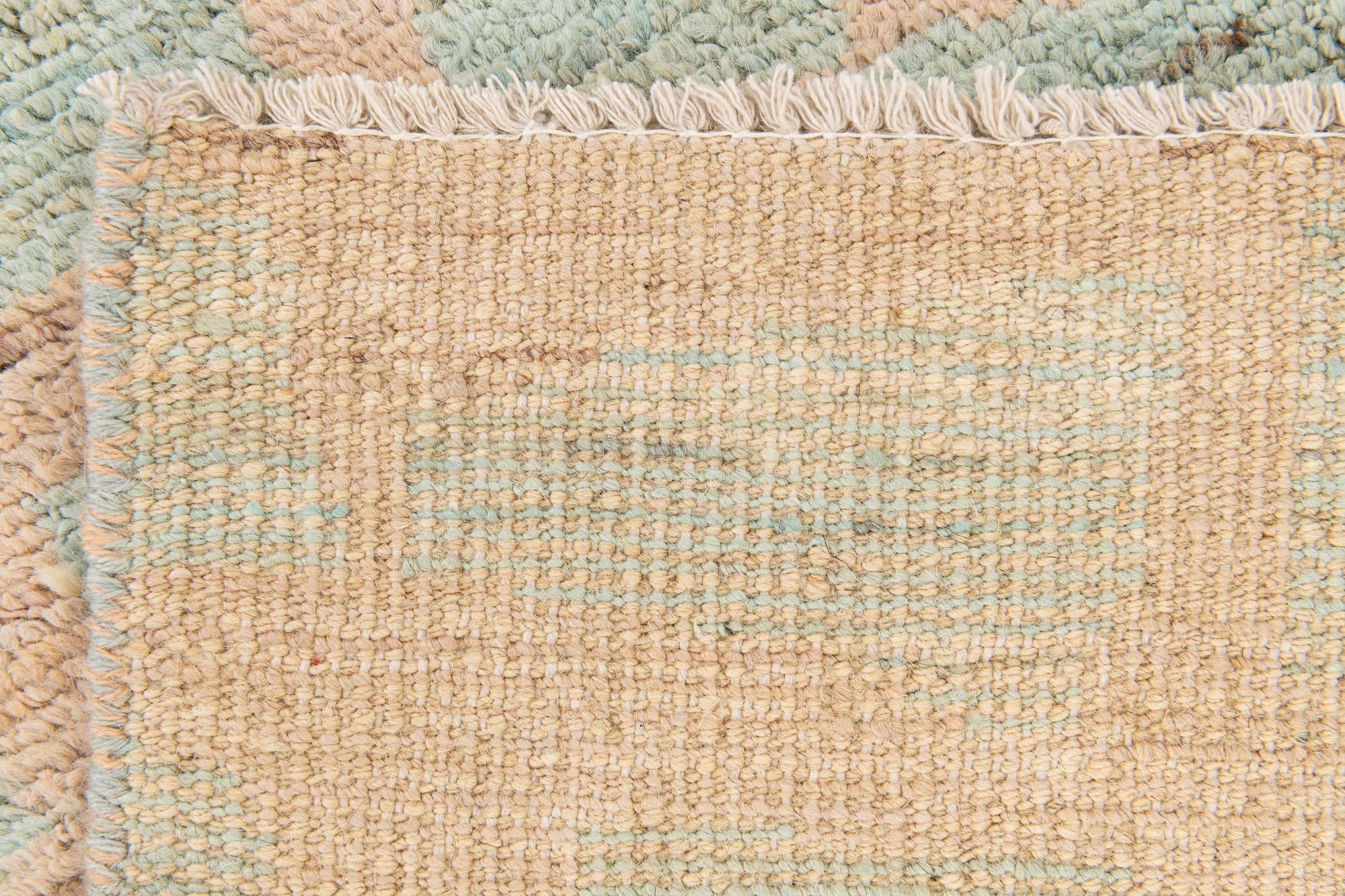 2' 6 x 9' 10 Hand Knotted Moroccan Wool Runner Rug