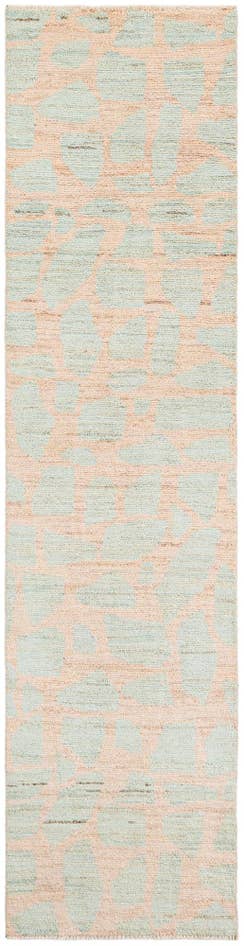 Detail image of 2' 6 x 9' 10 Hand Knotted Moroccan Wool Runner Rug
