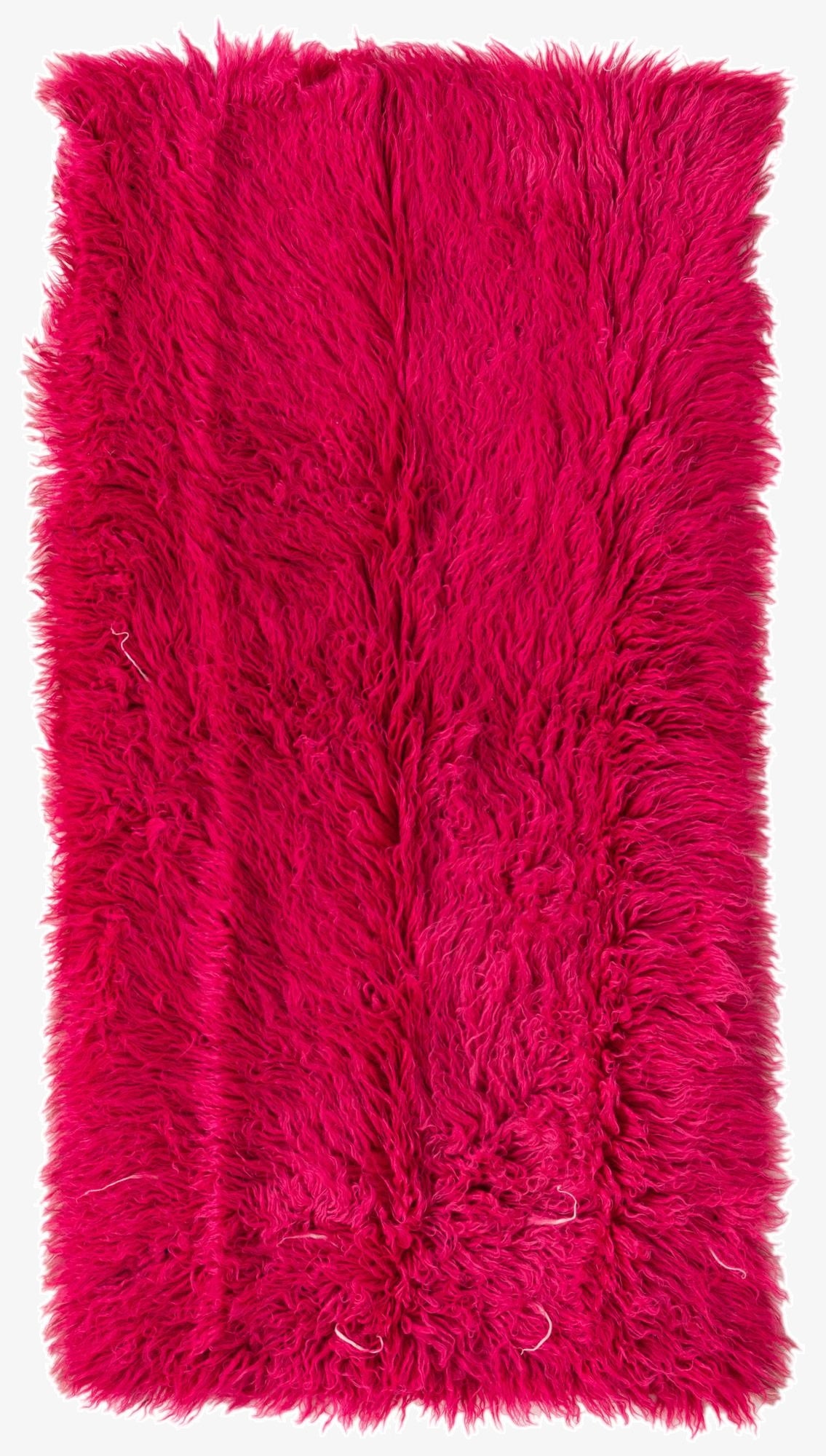 2' 4 x 4' 7  Hand Knotted Moroccan Wool Runner Rug