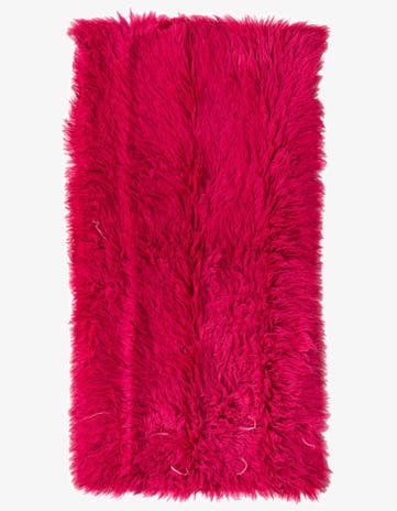 2' 4 x 4' 7 Hand Knotted Moroccan Wool Runner Rug