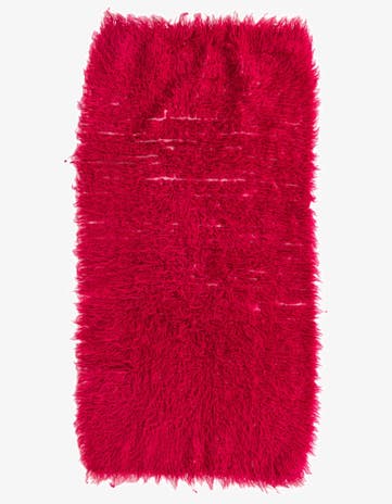 2' 3 x 4' 3 Hand Knotted Moroccan Wool Runner Rug