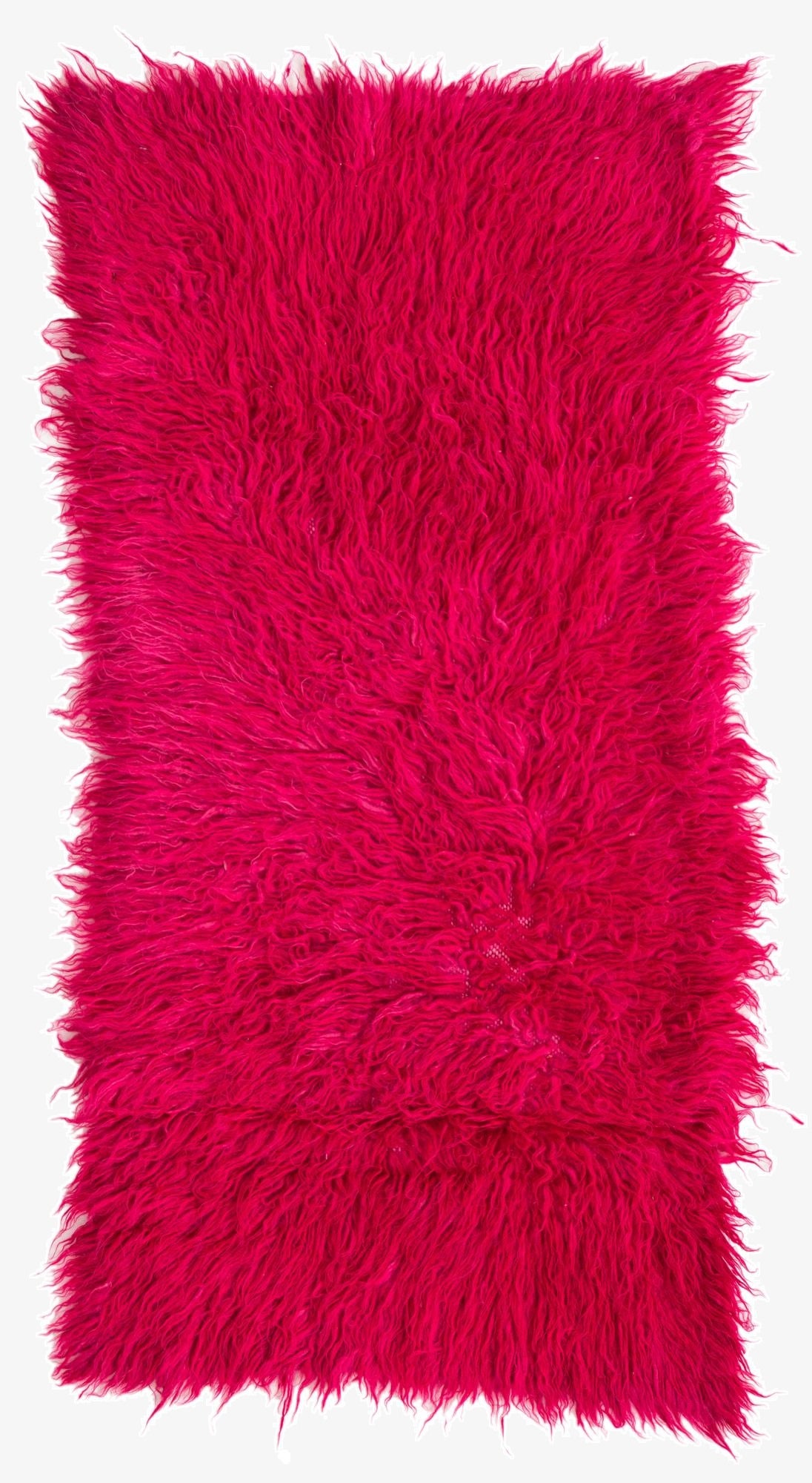 2' 2 x 4' 3  Hand Knotted Moroccan Wool Runner Rug