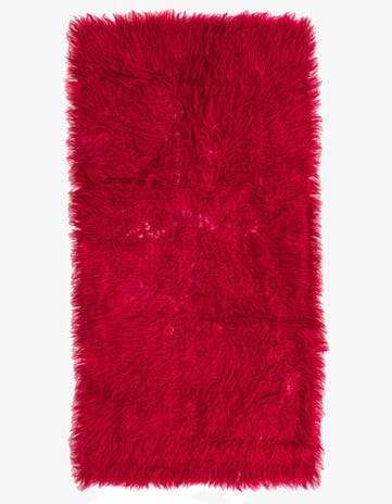 2' 5 x 4' 6 Hand Knotted Moroccan Wool Runner Rug