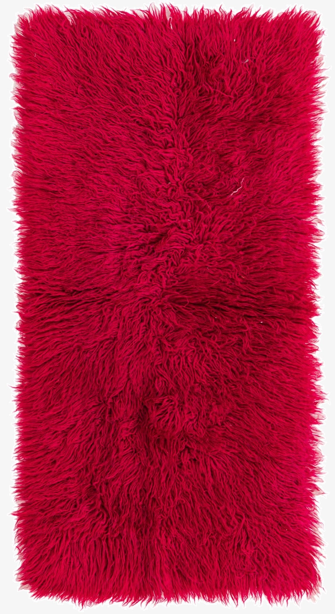 2' 4 x 4' 9  Hand Knotted Moroccan Wool Runner Rug