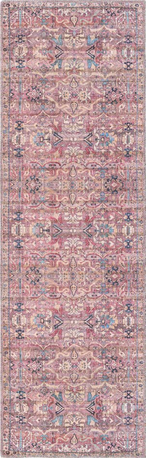 Detail image of 2' x 6' Washable Nostalgia Runner Rug