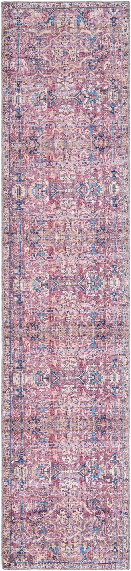 Primary image  2' 7 x 12'  Washable Nostalgia Runner Rug