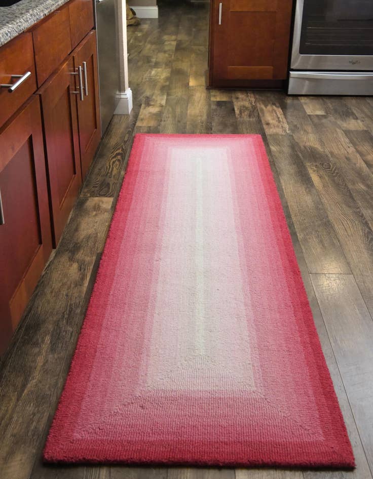 Detail image of 2' x 6' 1 Ombre Wool Runner Rug