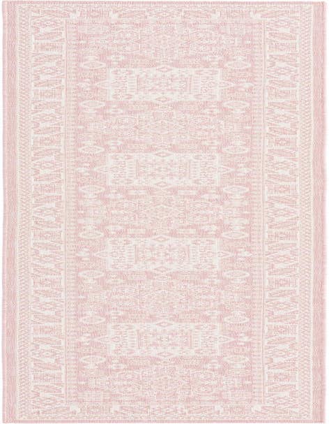 Detail image of 2' 7 x 12' Easy-Clean Aztec Indoor / Outdoor Runner Rug