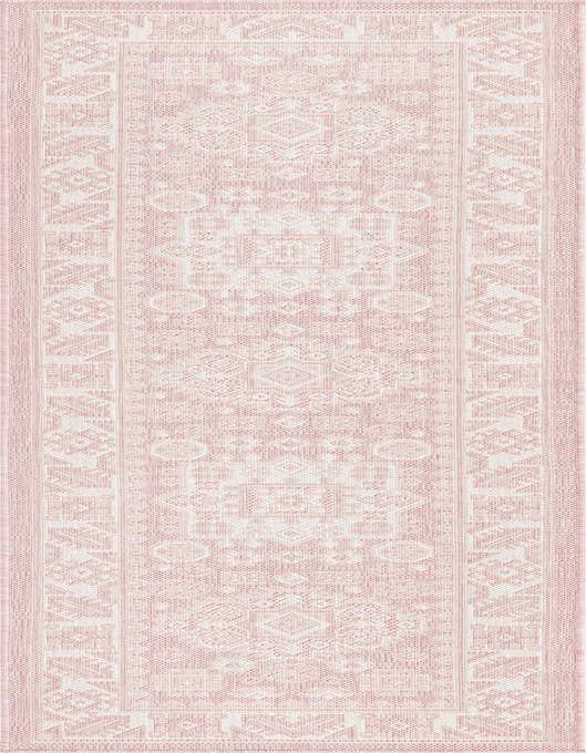 Detail image of 2' x 8' Easy-Clean Aztec Indoor / Outdoor Runner Rug