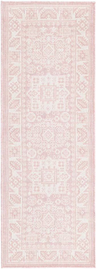 Detail image of 2' x 6' Easy-Clean Aztec Indoor / Outdoor Runner Rug
