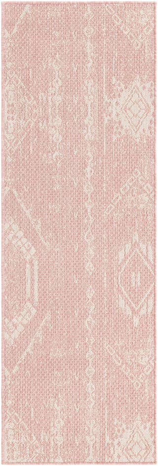 Detail image of 2' x 6' Easy-Clean Bohemian Indoor / Outdoor Runner Rug
