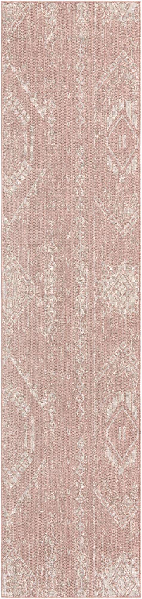 3' 3 x 14' Easy-Clean Bohemian Indoor / Outdoor Runner Rug