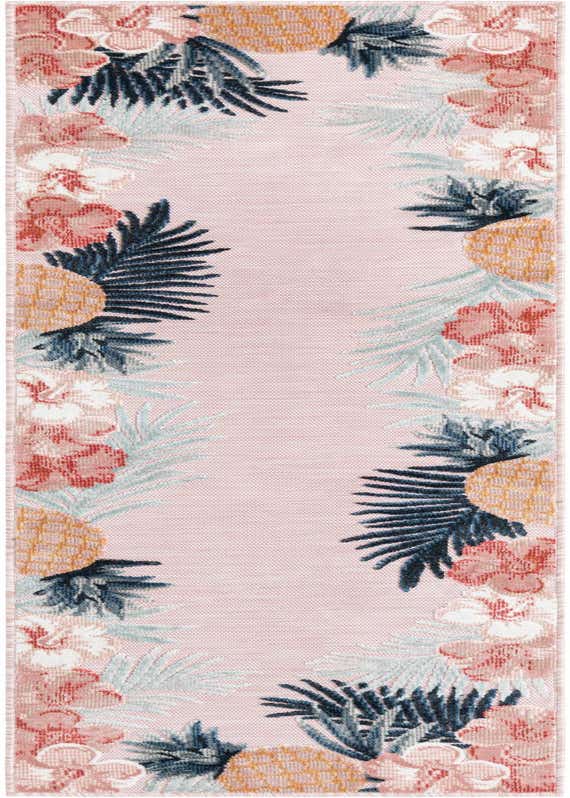 2' 2 x 8' Easy-Clean Botanical Indoor / Outdoor Runner Rug