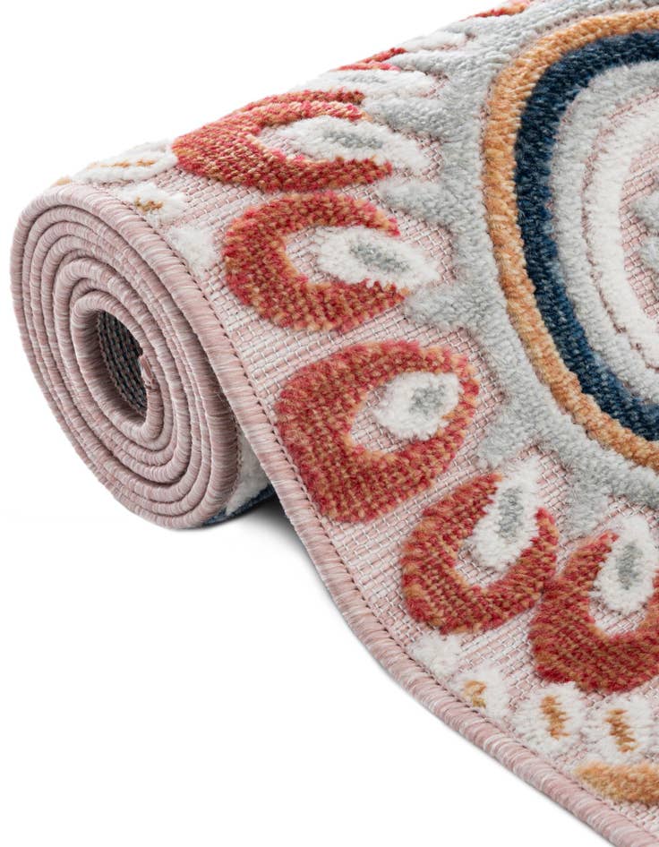 Detail image of 2' 2 x 8' Easy-Clean Botanical Indoor / Outdoor Runner Rug