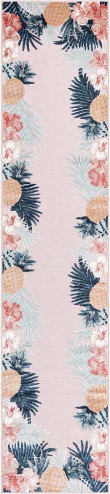 2' 7 x 12' Easy-Clean Botanical Indoor / Outdoor Runner Rug