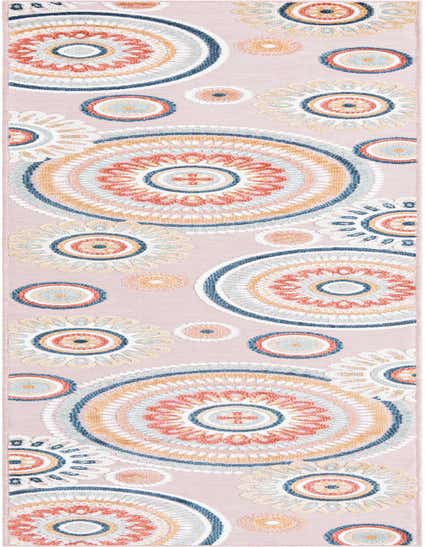 2' 7 x 12' Easy-Clean Botanical Indoor / Outdoor Runner Rug