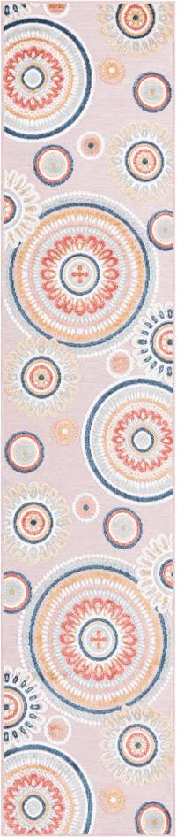 Detail image of 2' 7 x 12' Easy-Clean Botanical Indoor / Outdoor Runner Rug