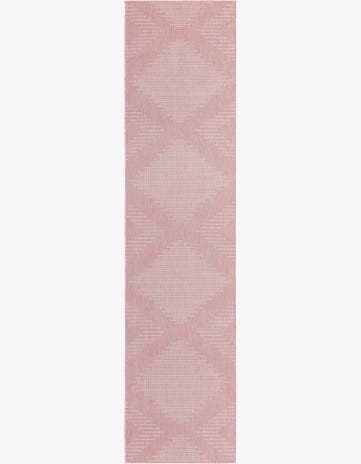 3' 3 x 14' Easy-Clean Modern Indoor / Outdoor Runner Rug