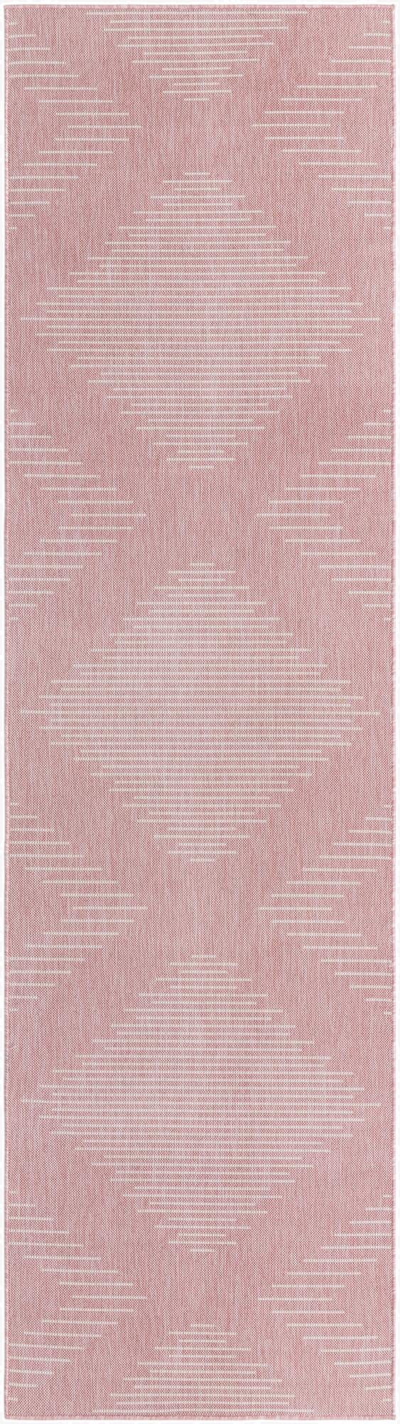 Primary image 2' 7 x 12'  Washable Modern Indoor / Outdoor Runner Rug