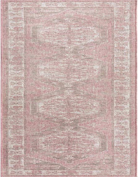 Detail image of 2' 7 x 12' Easy-Clean Traditional Indoor / Outdoor Runner Rug