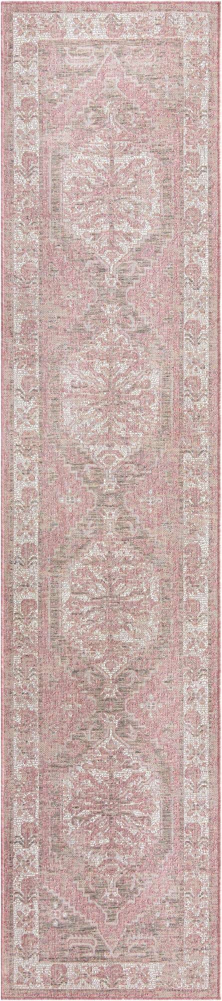 2' 7 x 12' Easy-Clean Traditional Indoor / Outdoor Runner Rug
