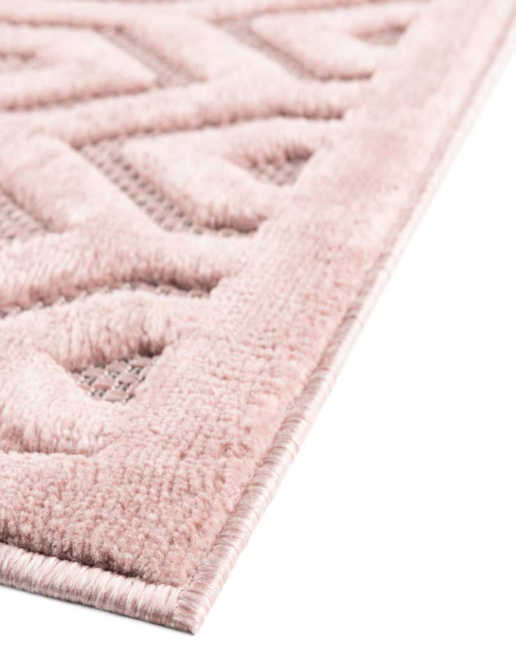 Detail image of 2' x 8' Easy-Clean Trellis Textured Indoor / Outdoor Runner Rug