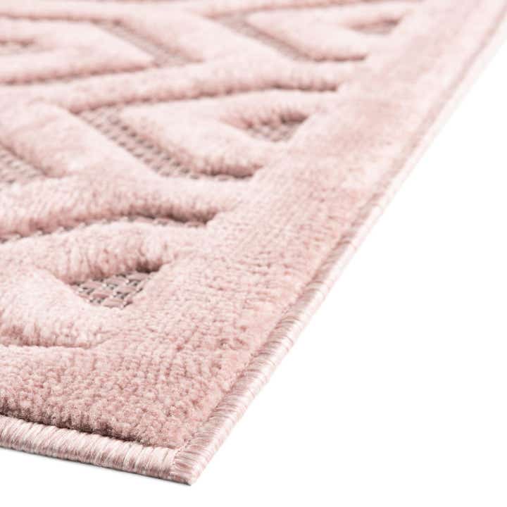 2' x 6' Easy-Clean Trellis Textured Indoor / Outdoor Runner Rug