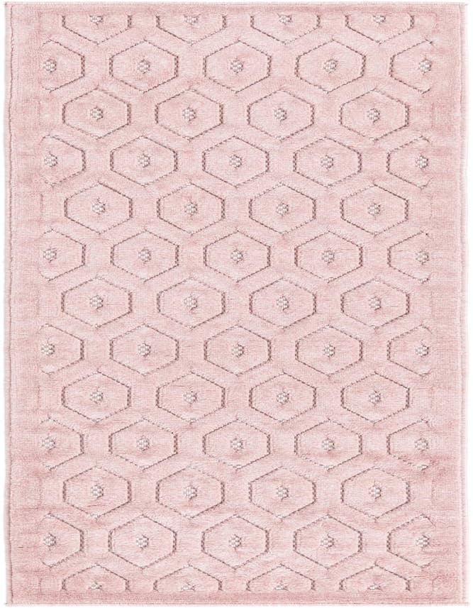 Detail image of 2' x 6' Easy-Clean Trellis Textured Indoor / Outdoor Runner Rug