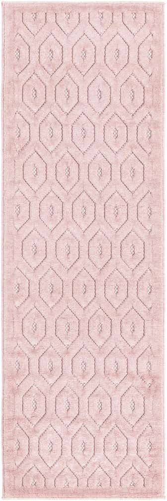 2' x 6' Easy-Clean Trellis Textured Indoor / Outdoor Runner Rug