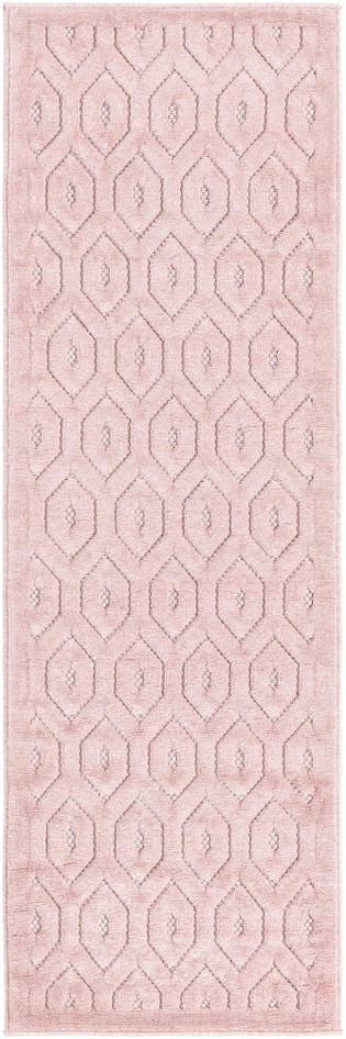 Detail image of 2' x 6' Easy-Clean Trellis Textured Indoor / Outdoor Runner Rug