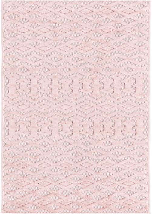 2' x 8' Easy-Clean Trellis Textured Indoor / Outdoor Runner Rug